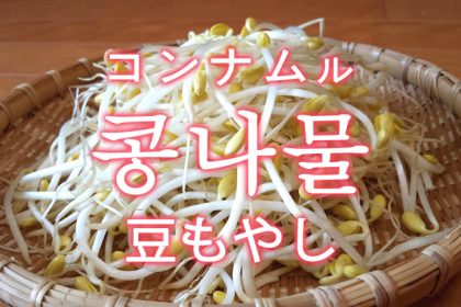 「豆もやし」を韓国語では？「콩나물（コンナムル）」の意味