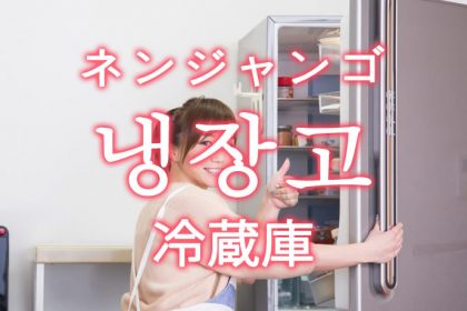 「冷蔵庫（れいぞうこ）」を韓国語では？「냉장고（ネンジャンゴ）」の意味