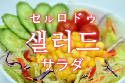 「サラダ」を韓国語では？「샐러드（セルロドゥ）」の意味
